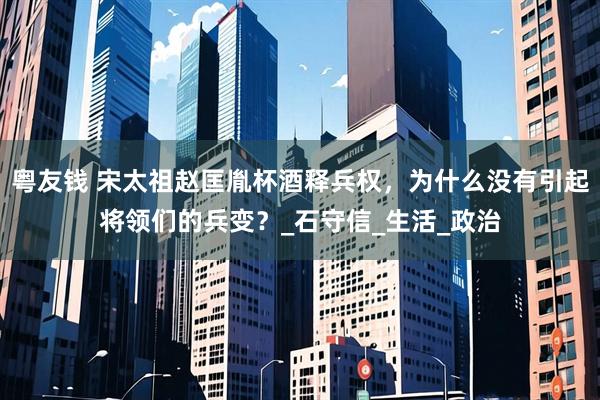 粤友钱 宋太祖赵匡胤杯酒释兵权，为什么没有引起将领们的兵变？_石守信_生活_政治